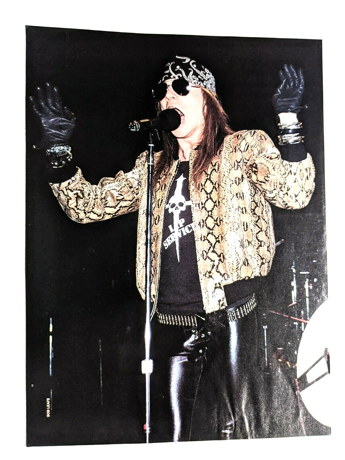 GUNS N ROSES / AXL ROSE LIVE / MAGAZINE FULL PAGE PINUP POSTER CLIPPING (35)