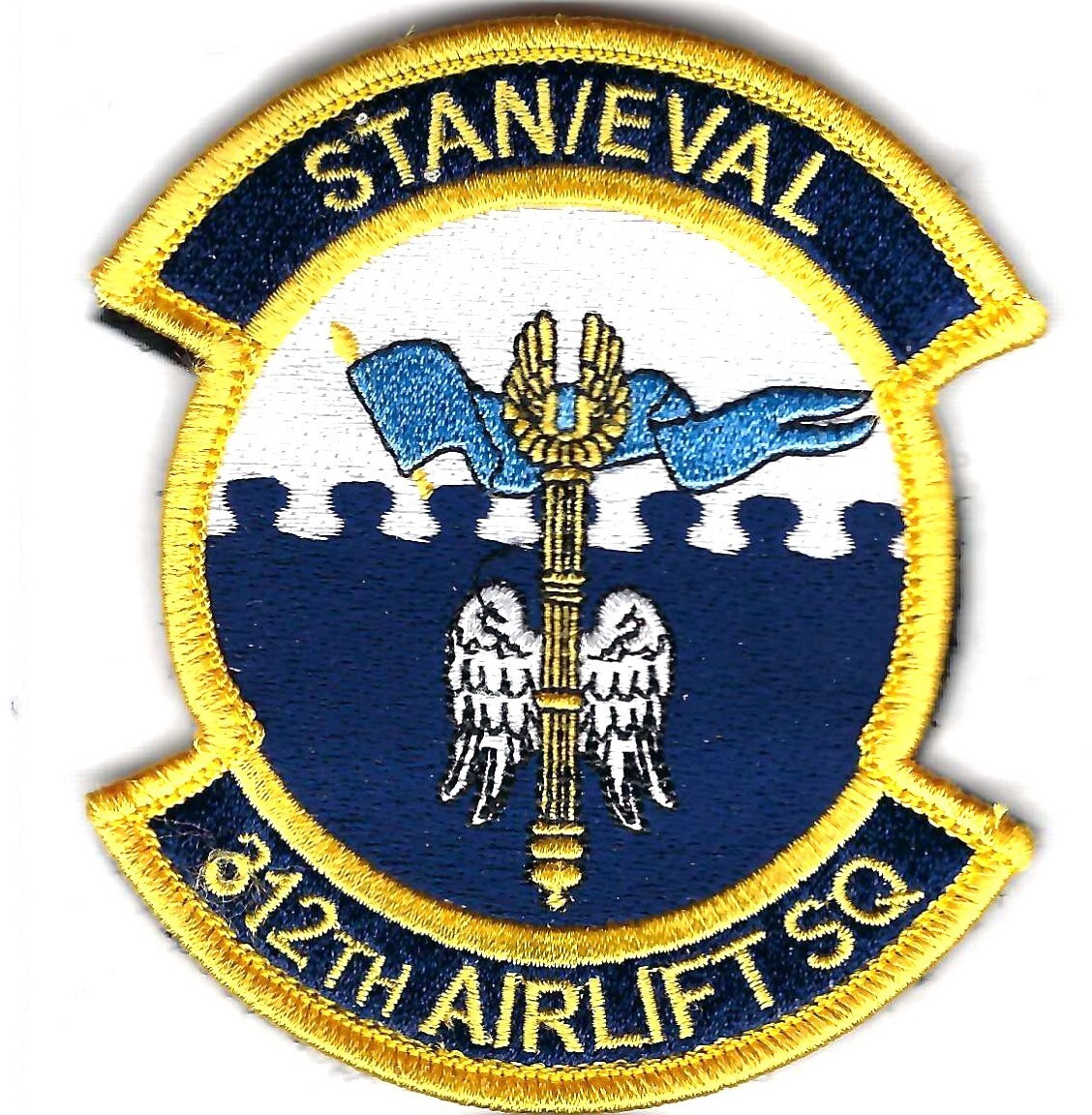 PATCH USAF 312TH AIRLIFT SQ AS STAN/EVAL TRAVIS AFB       DB-10