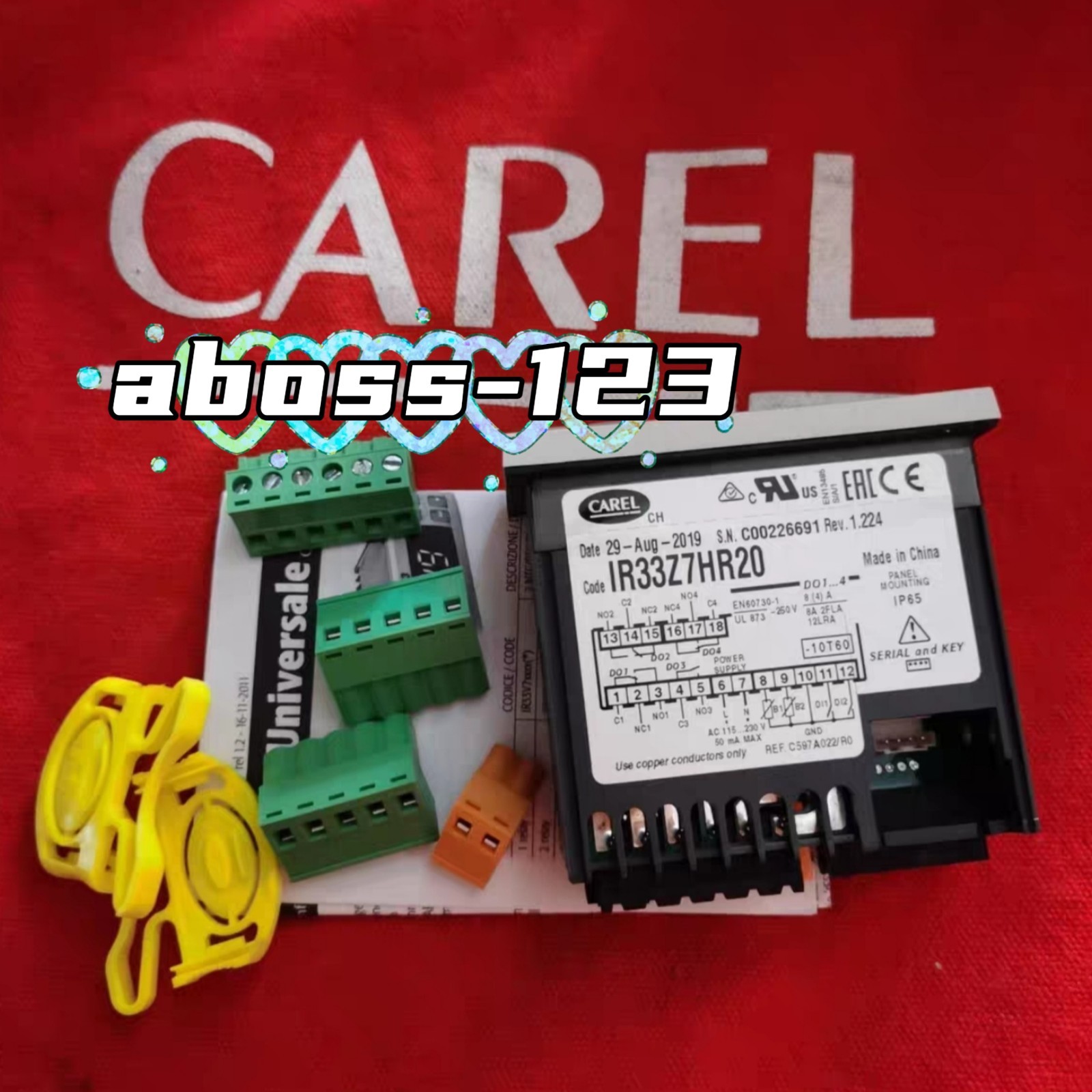 CAREL IR33Z7HR20 Temperature controller#1pcs New In Box