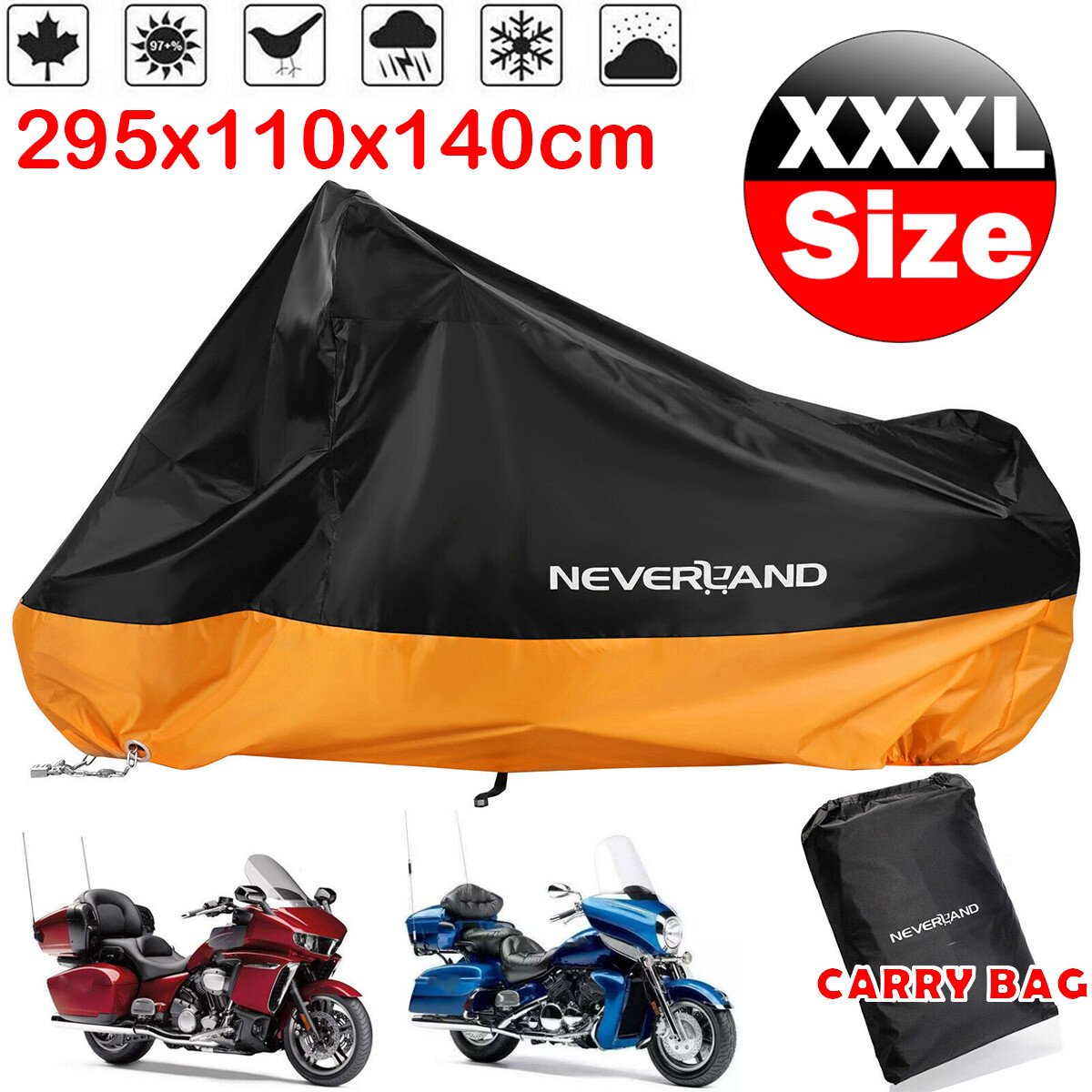 3XL Motorcycle Bike Cover Waterproof For Harley Davidson Electra Glide Ultra US