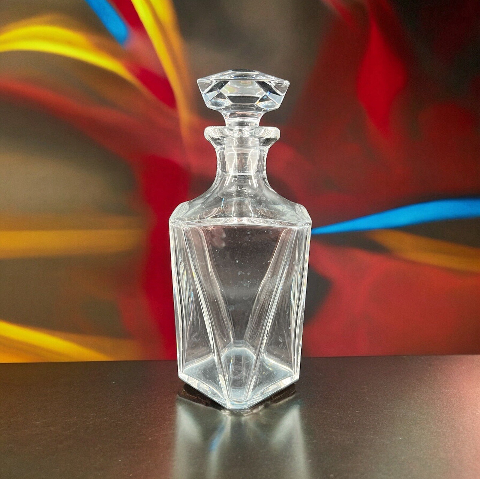 Cordon Bleu Cognac Crystal Decanter by Baccarat for J. & F. Martell - Empty