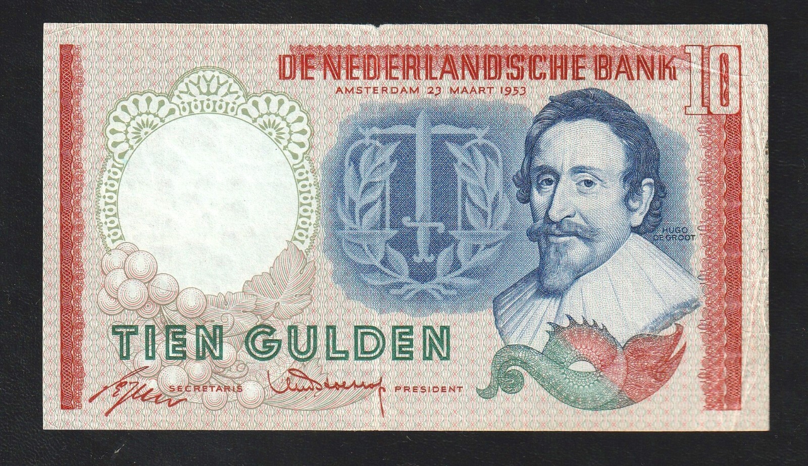 🇳🇱 Netherlands, 10 Gulden, 1953, p 85 , Banknote