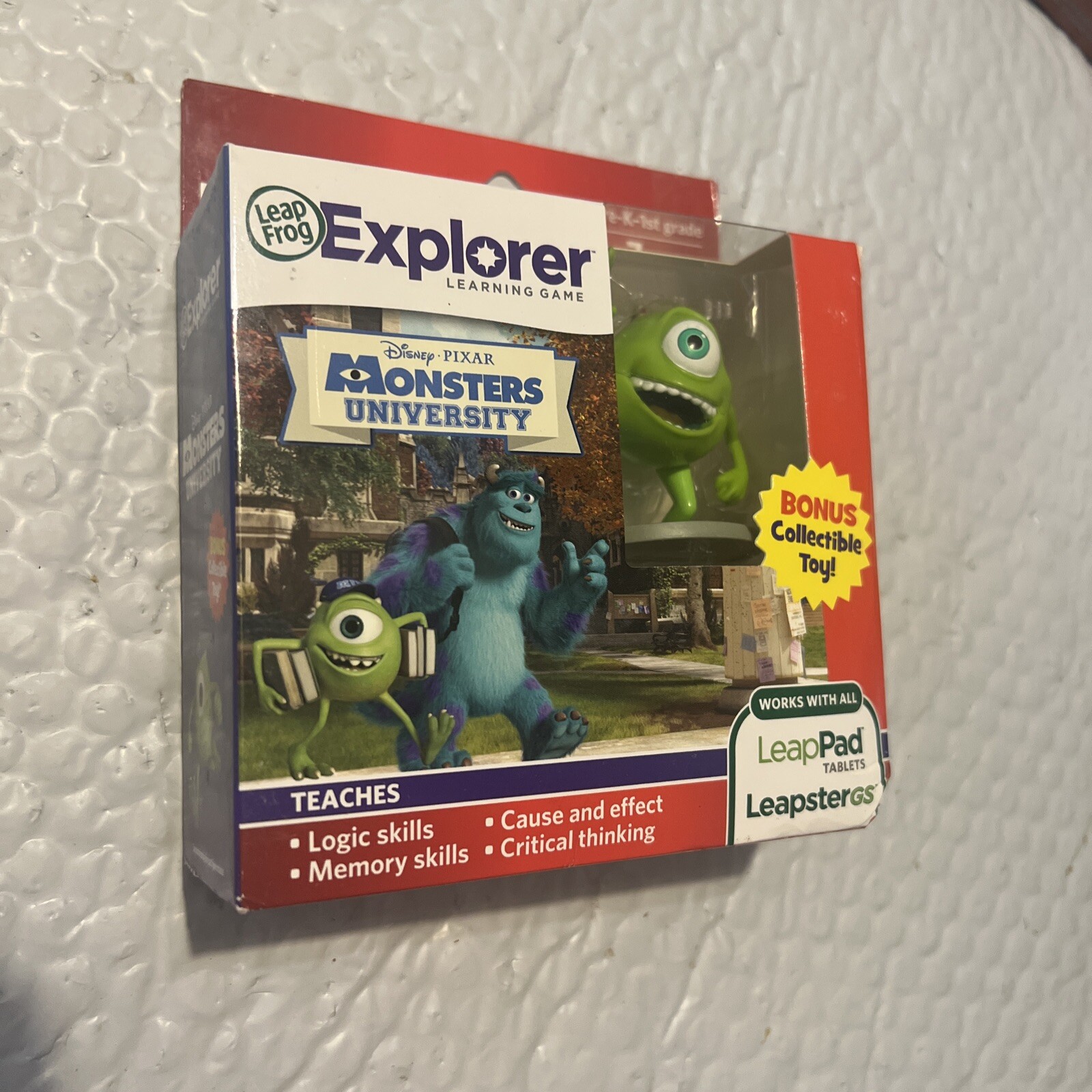 Leap Frog Disney MONSTERS UNIVERSITY LeapPad Tablet & LeapsterGS Wear Box
