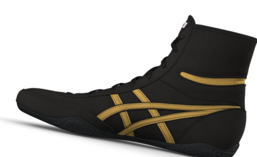 ASICS Wrestling Boxing Shoes 1083A001 BLACK/GOLD EX-EO Successor [US5.5-12] New