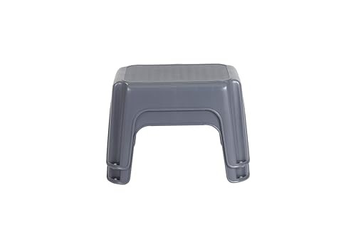 Rubbermaid One-Step Stool Bisque Holds up to 200 1 ct (Pack of 1), Gray