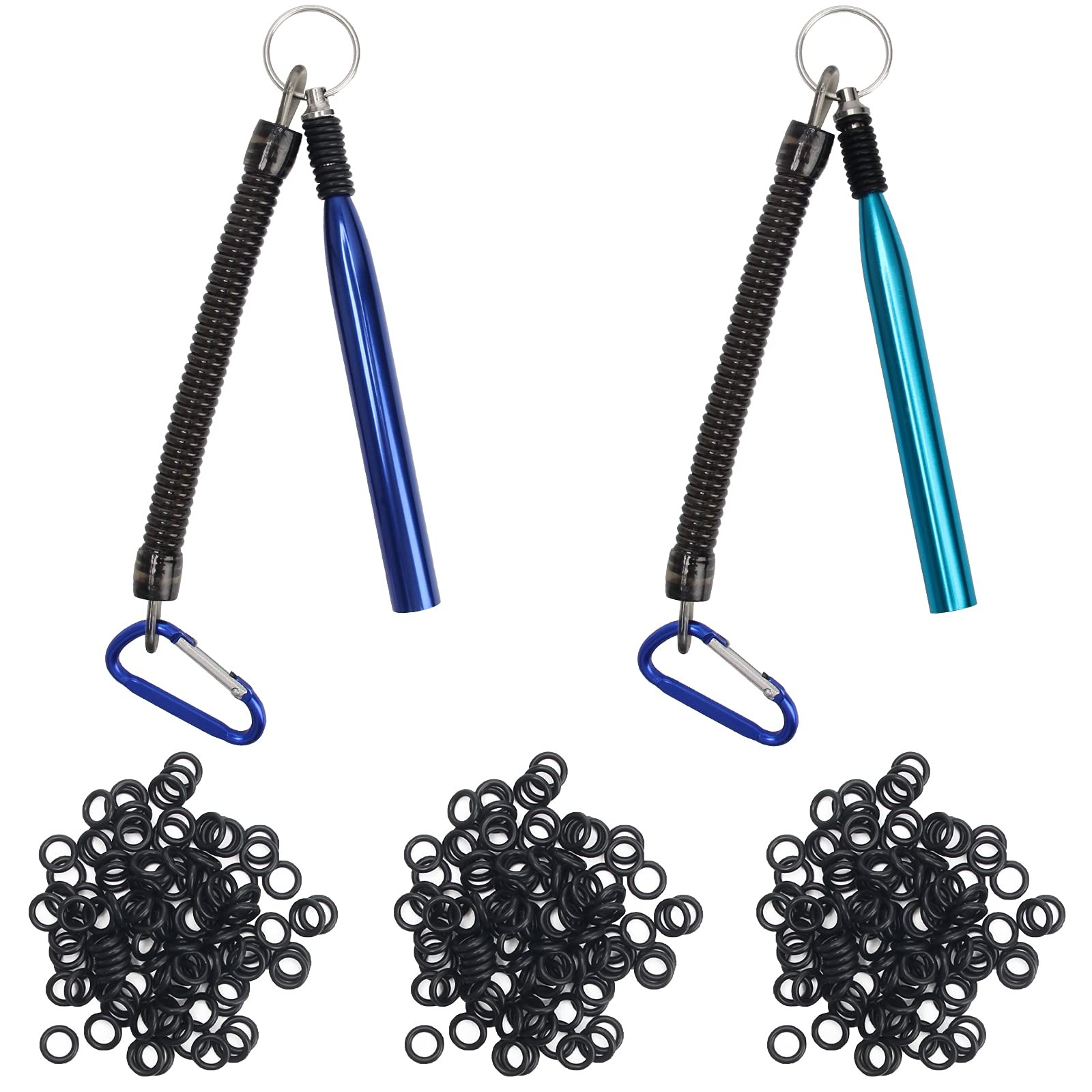 Wacky Rig Tools 2 Pcs with 320 O-Rings, Luxiv usual, blue
