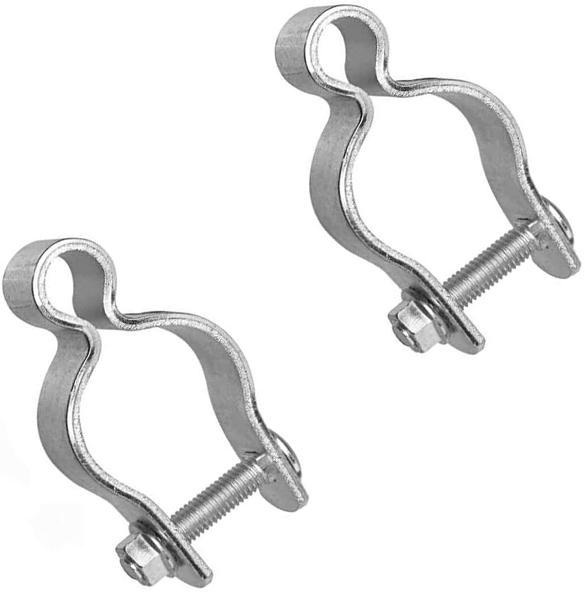 2 Pack 2-3/8Inch Chain Link Fence Frame Gate Post Hinge/Galvanized Steel Zinc Pl