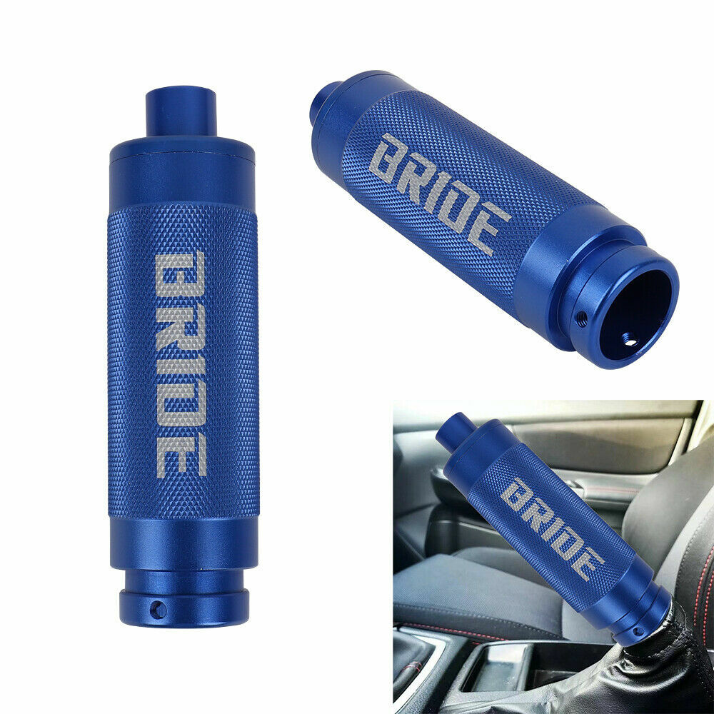 1x BRIDE Blue Aluminum Car Handle Hand Brake Sleeve Universal Cover V3