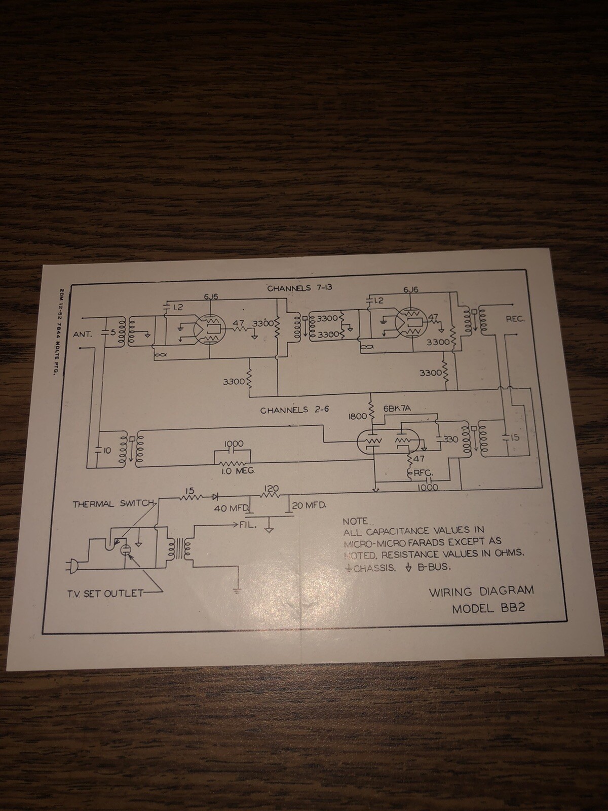 1952 Alliace Manufacturing Cascamatic Pamphlet & Schematic