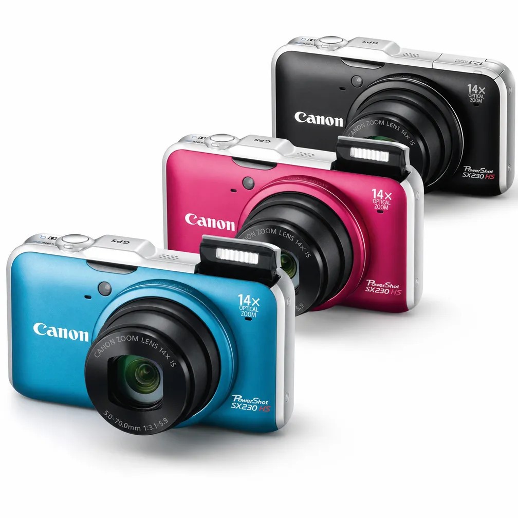 Canon PowerShot SX230 HS Digital Camera 12.1MP 14x Optical Zoom Time Lapse