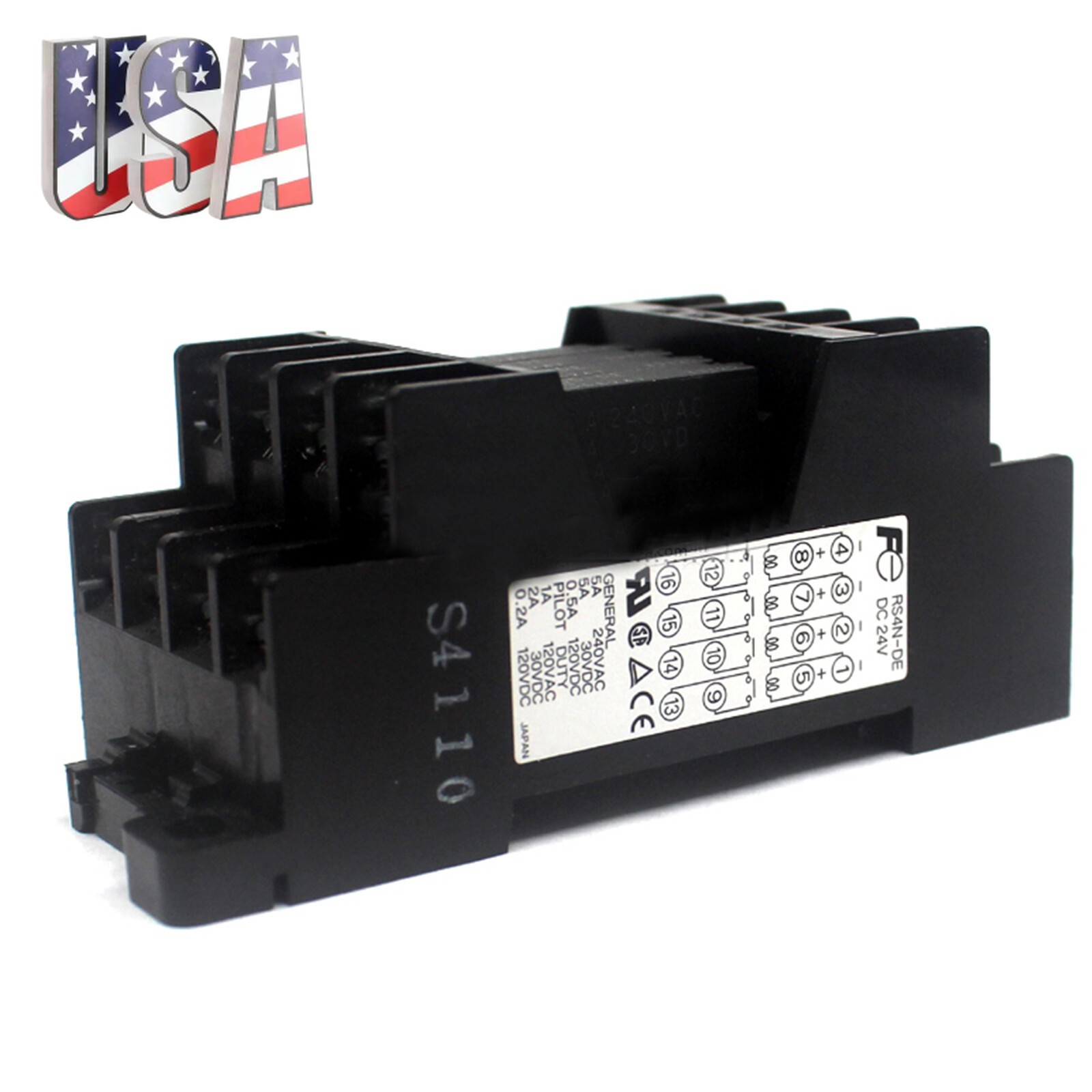 1PCS NEW FUJI RS4N-DE Terminal Relay Module Solid State Relay