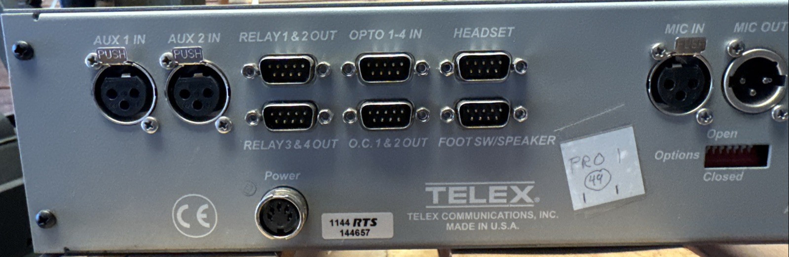 RTS Intercoms Telex KP-32 Intercom 32-Channel Key Panel