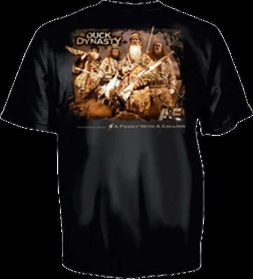 Duck Dynasty Family Calling Short Sleeve T-Shirt Black XL