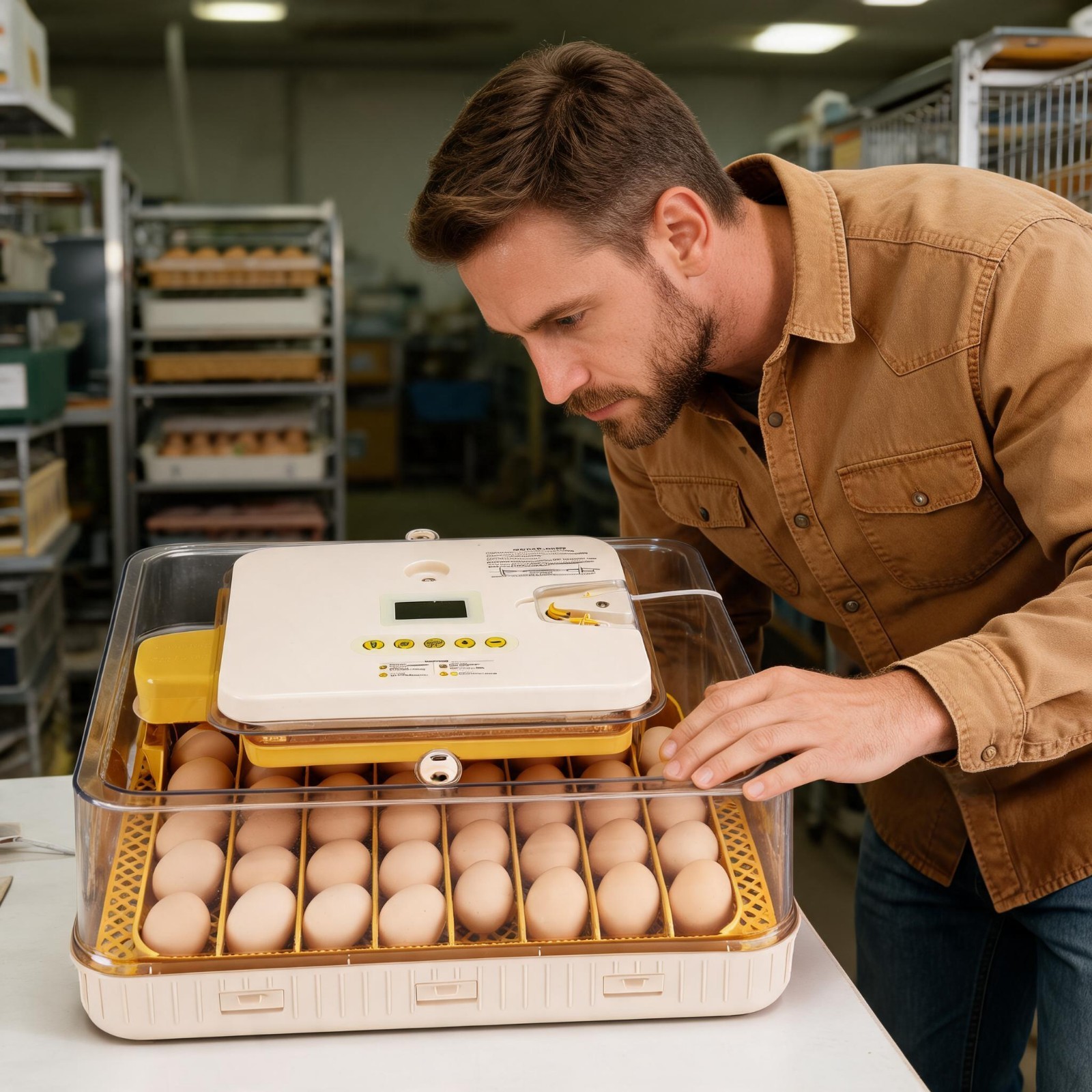 12/18/24/48/56/70 Egg Incubator with Automatic Egg Turning and Humidity Control