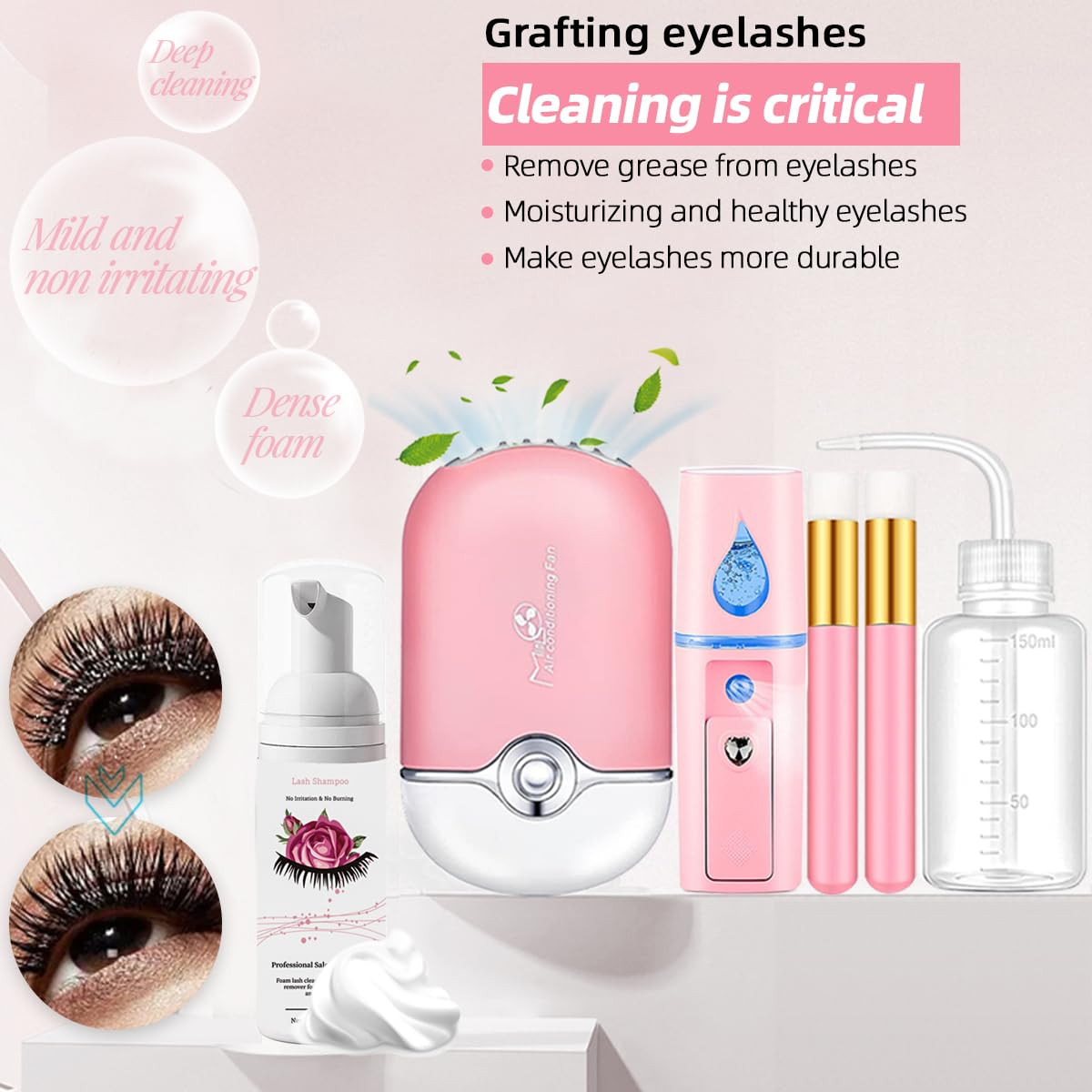 Lash Extension Kit Professional Eyelash Extensions Supplies Training for Begi...