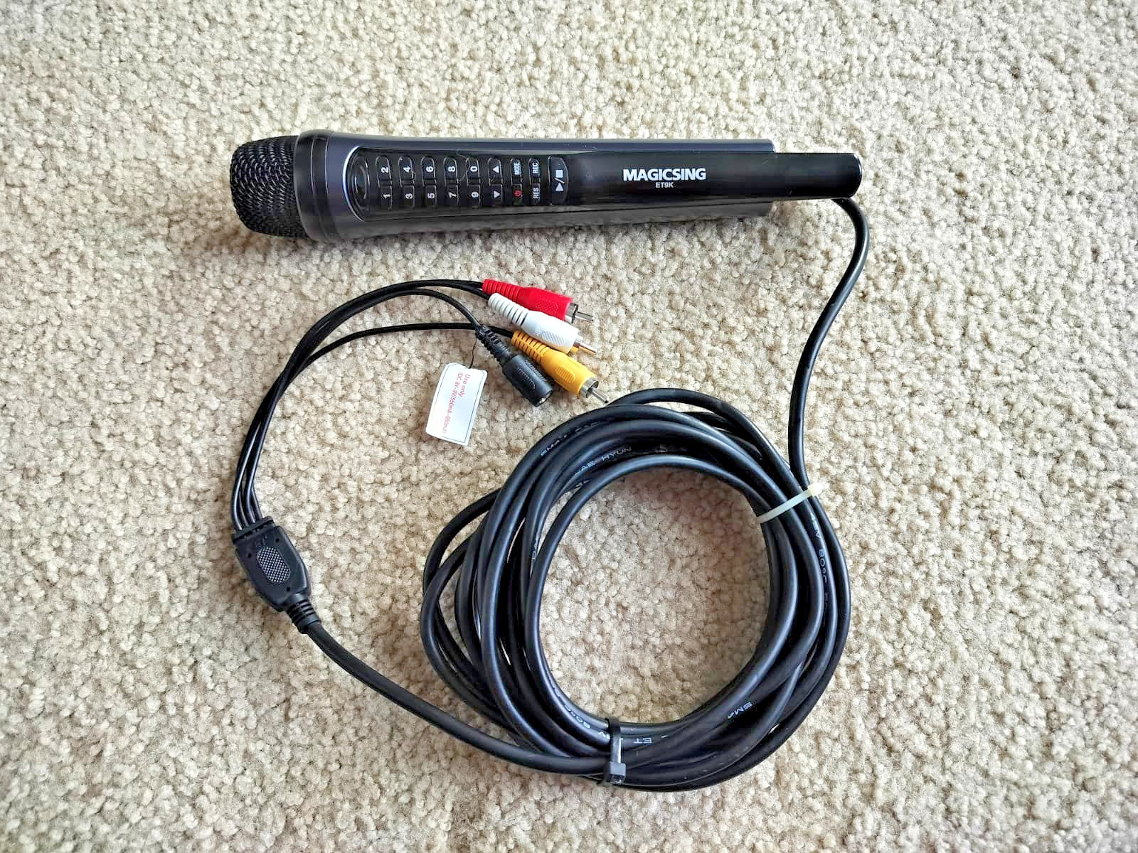 MagicSing ET9K Digital Home Microphone Karaoke **Missing Cables & Power Cord**
