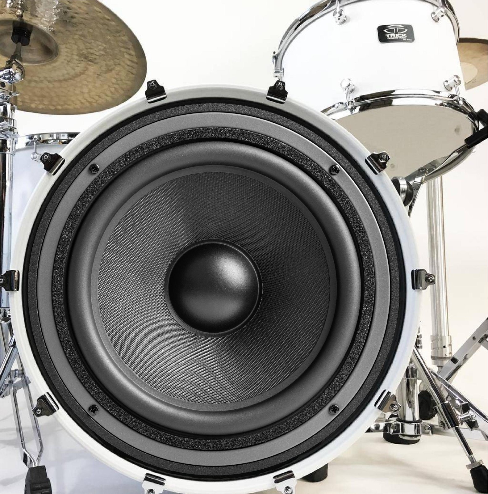 Subwoofer Bass Drum Design Bass Drum Head DECAL Skin Wrap Kick Sticker Vinyl
