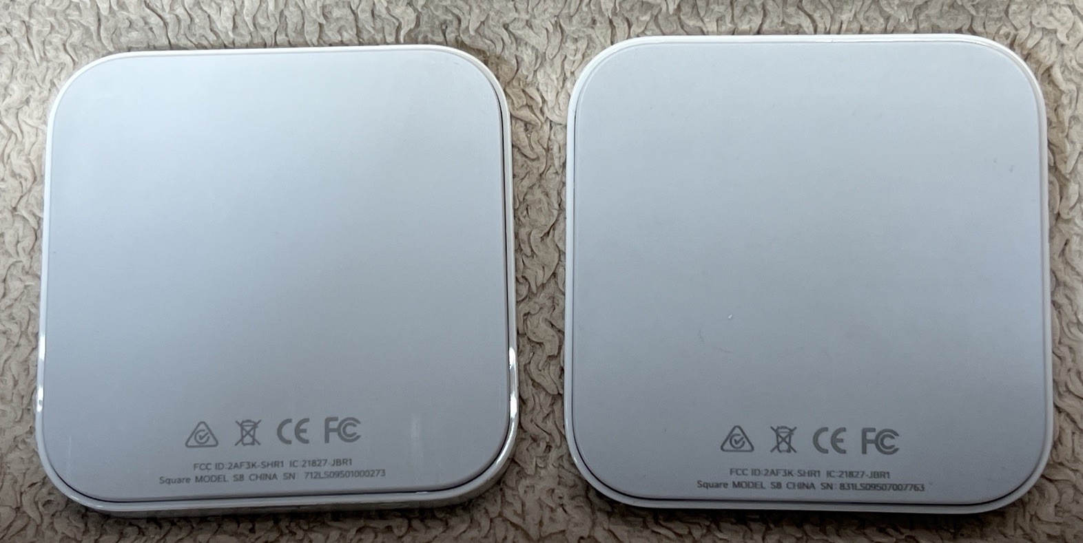 (2) Square Model S8 Contactless Chip Card Reader with Power Dock USB Stand