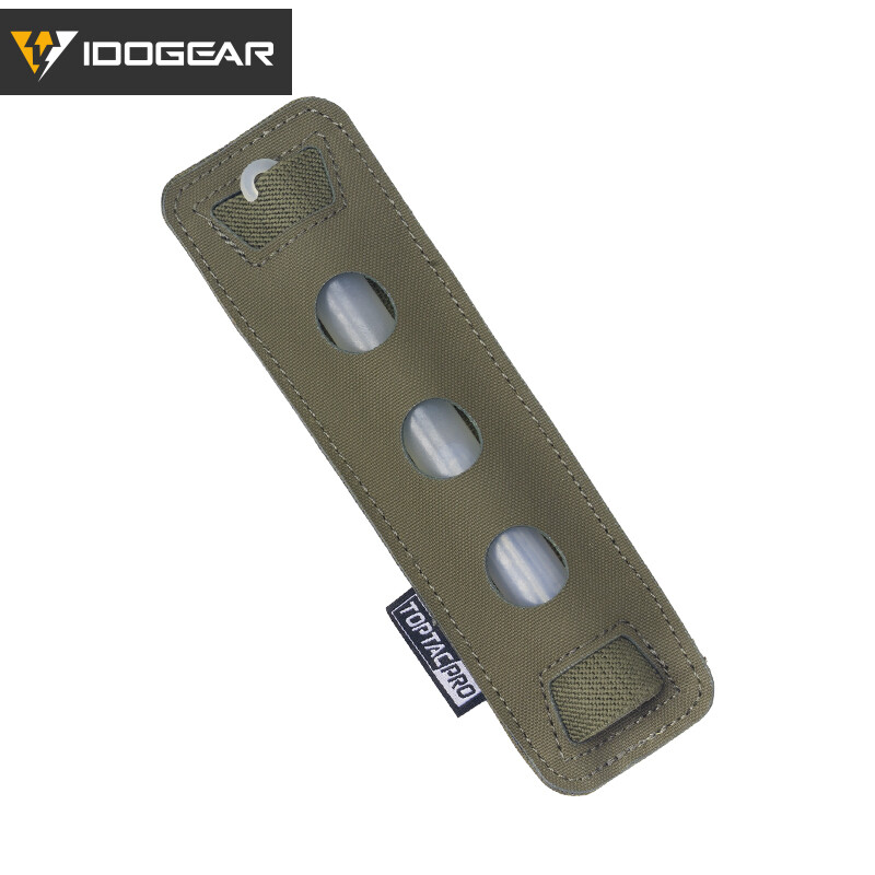 TOPTACPRO Tactical Glow Sticks Pouch Fluorescence Chemlight Gear Hook&Loop Camo