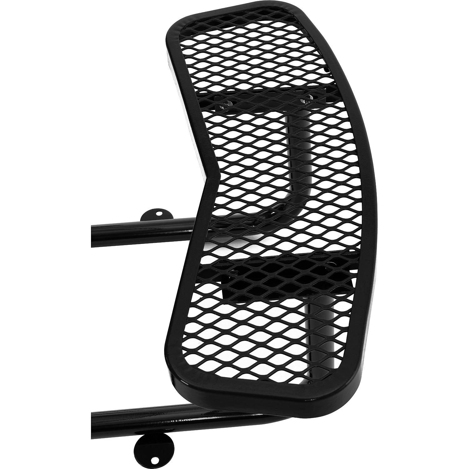 46" Wheel Chair Accessible Round Picnic Table Surface Mount Black