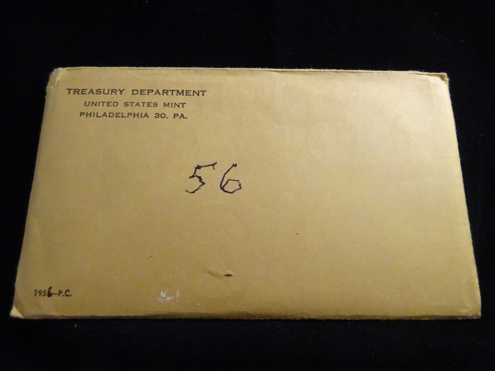 1956 Silver Proof Set U.S. Mint 5-coins Flatpack
