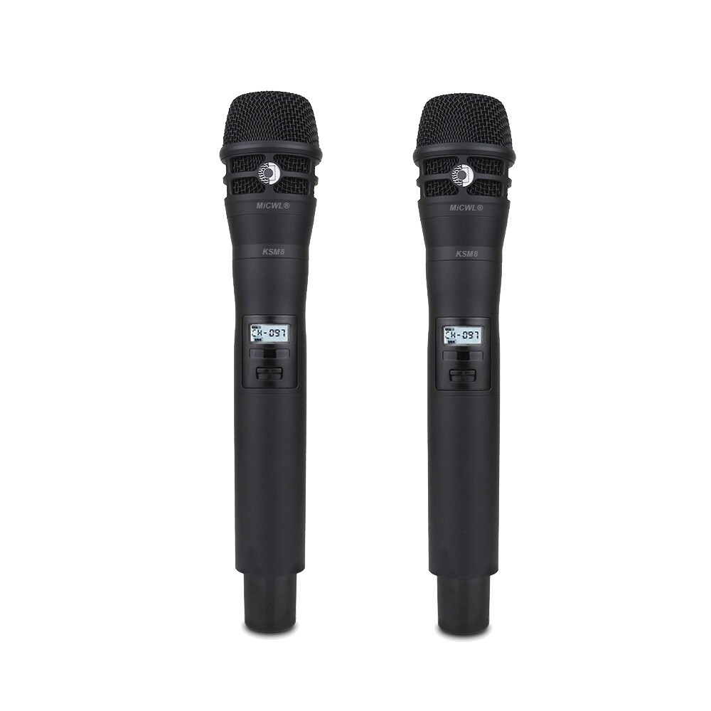 Authentic 2 Handheld Wireless Microphone System ULXD4 Receiver KSM8 Stage Voice
