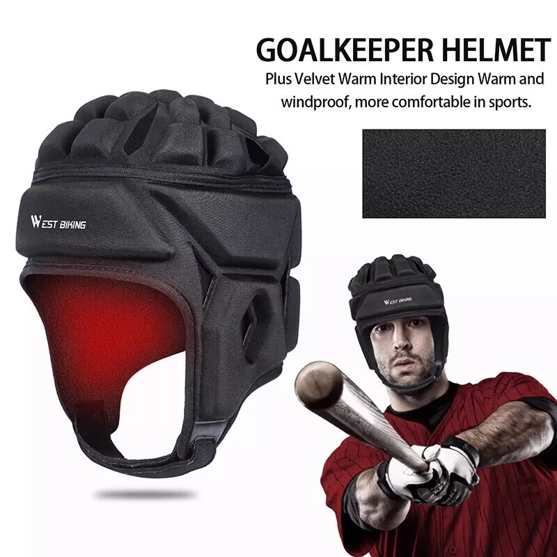 WEST BIKING Winter Goalkeeper Helmet Cap Extreme Sports Rugby Head Protection
