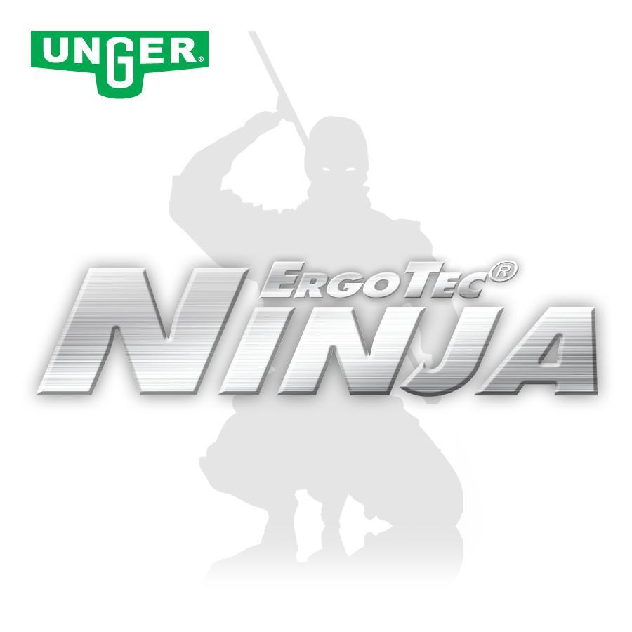 Unger Ninja Window Cleaning Squeegee Channel - Choose Your Size