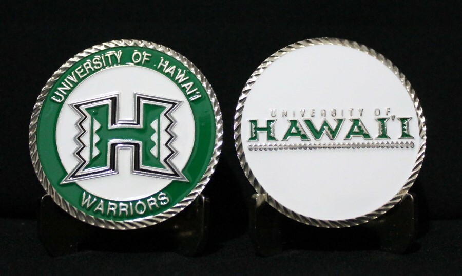 UNIVERSITY OF HAWAII COLLEGIATE COLLEGE COLLECTIBLE CHALLENGE COIN NEW
