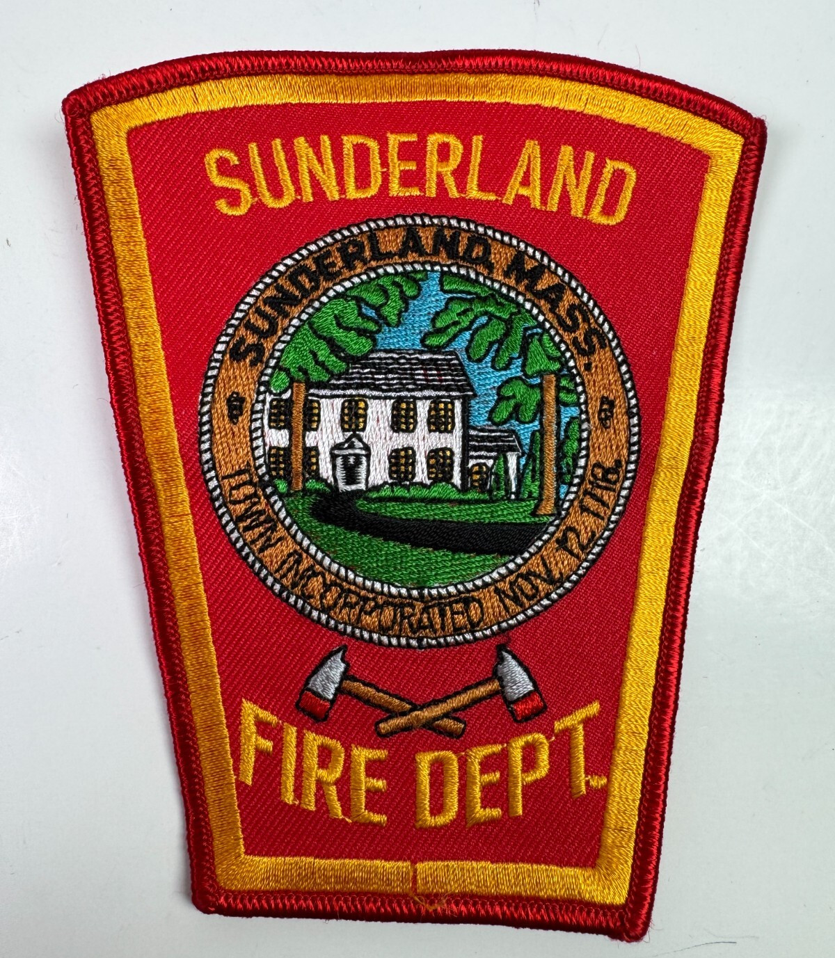 Sunderland Fire Massachusetts MA Patch G1