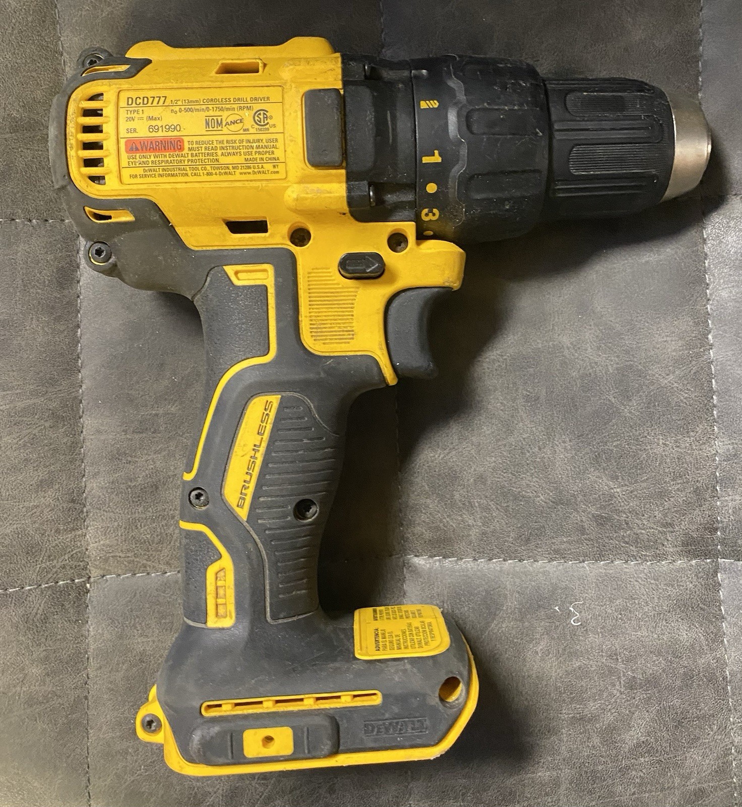 DeWalt DCD777 20V Max Brushless Cordless Drill Driver (Tool Only)