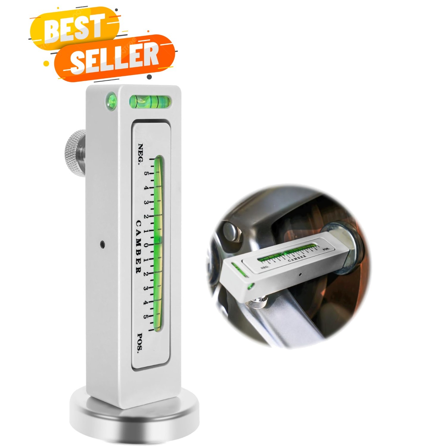 Adjustable Magnetic Gauge Tool, Wheel Camber, Caster Pillar and s for Automot...