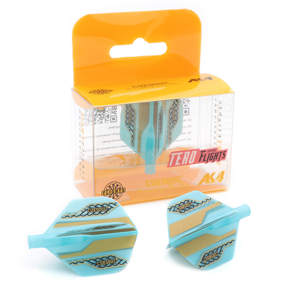 CUESOUL TERO AK4 Dart Flights Standard Shape-Gold and Black