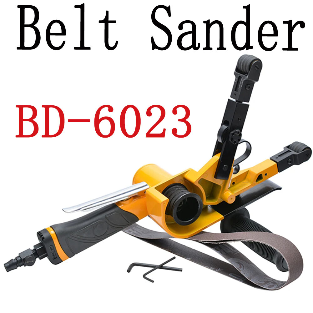 5MM-120MM Pneumatic Round Tube Belt Sander Air Stainless Steel Pipe Polisher NEW