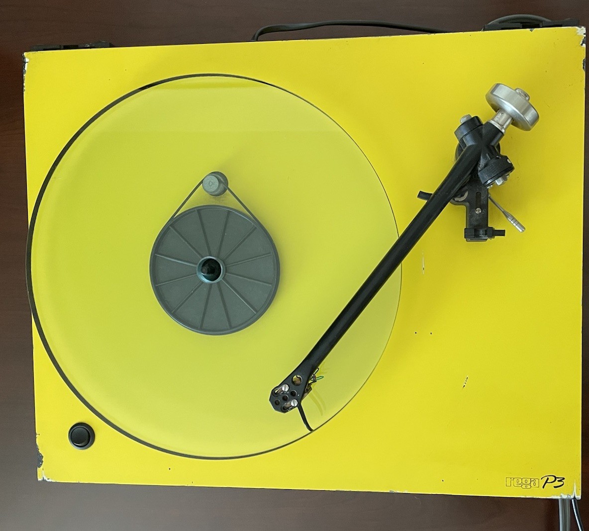 Rega P3 Turntable Yellow missing lid