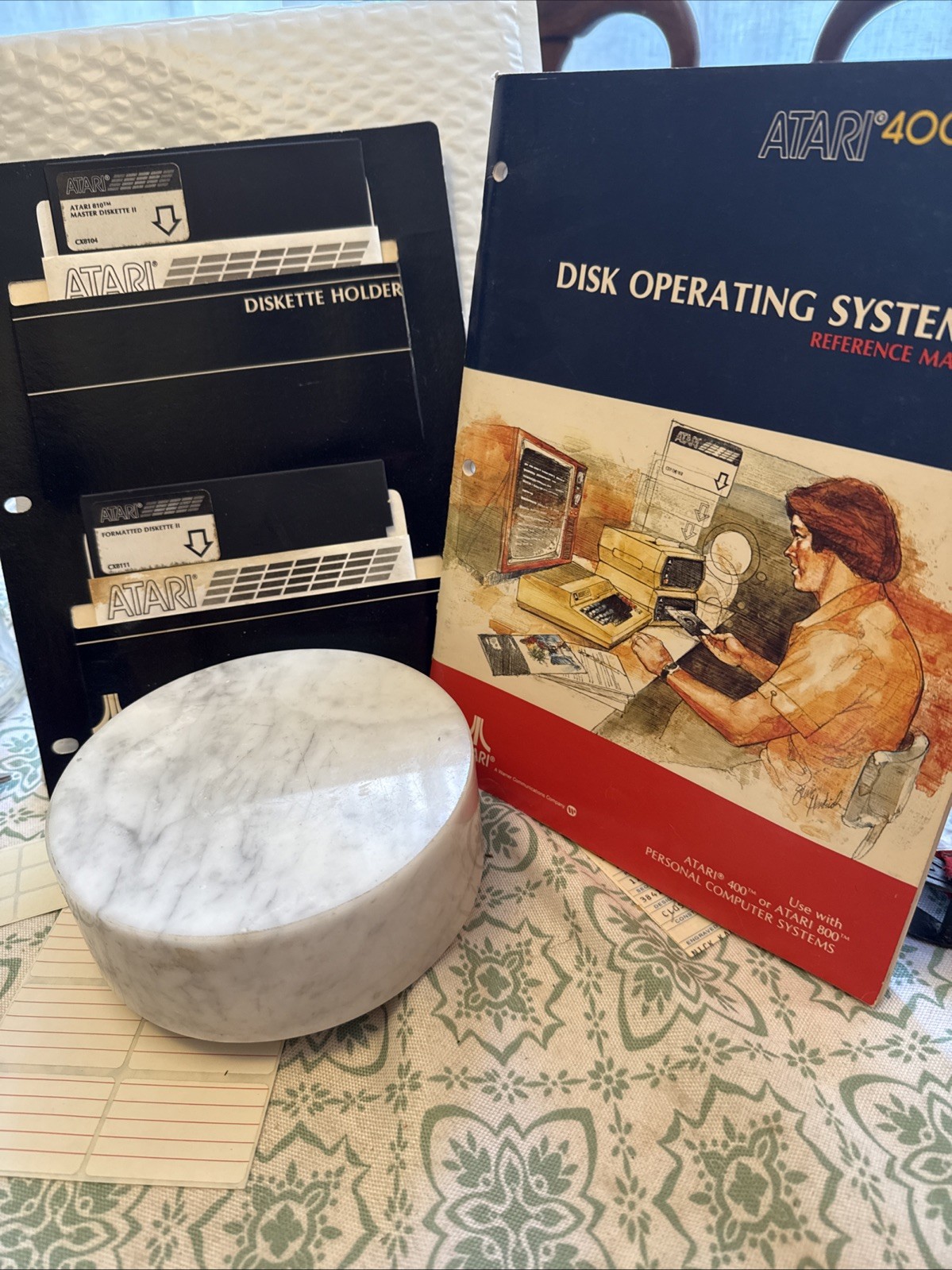 Vintage DISK OPERATING SYSTEM II Atari 400/800 Computer Reference Manual 2 Disks