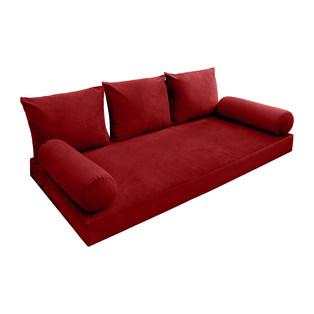 COVER ONLY Model V3 Full Velvet Knife Edge Indoor Daybed Mattress Cushion AD369