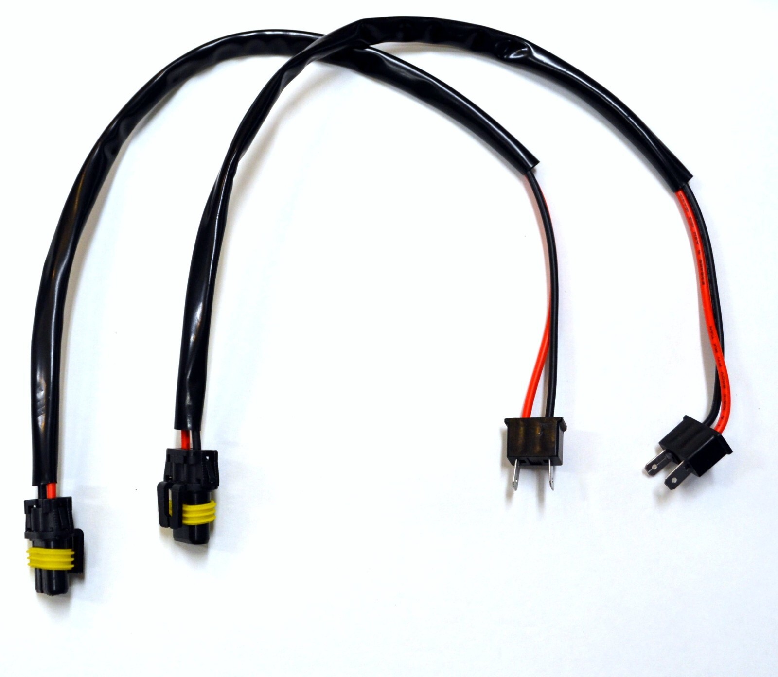 HID Kit Extension Wire H7 Two Harness High Beam Female Socket Replace Xenon Fit