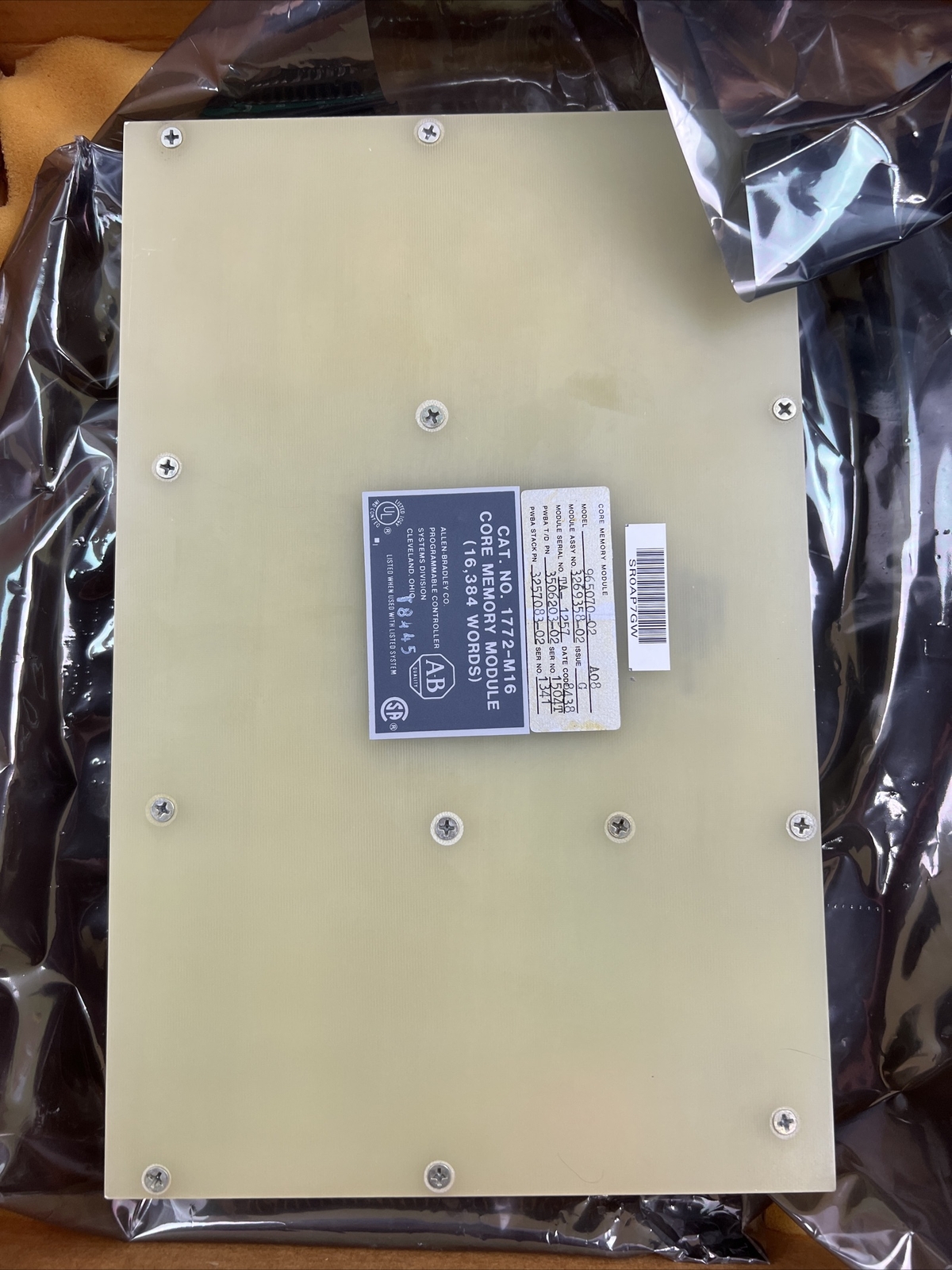 NEW ALLEN BRADLEY 1772-M16 CORE MEMORY MODULE 1772M16 NOS S2
