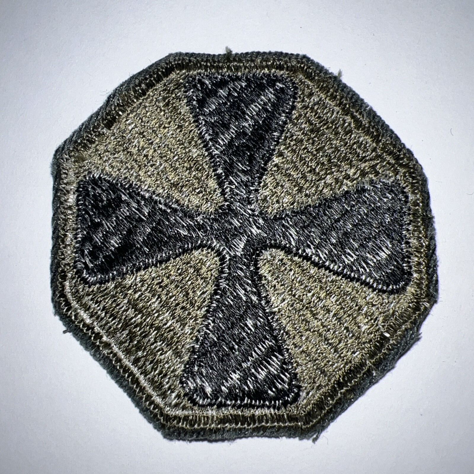 8th ARMY PATCH SUBDUED VIETNAM WAR ERA PATCH Subdued W/ Cut Edge