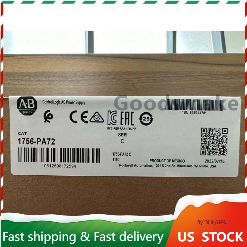 1756-PA72  New Sealed AB ControlLogix AC Power Supply 1756PA72 US Free Tax