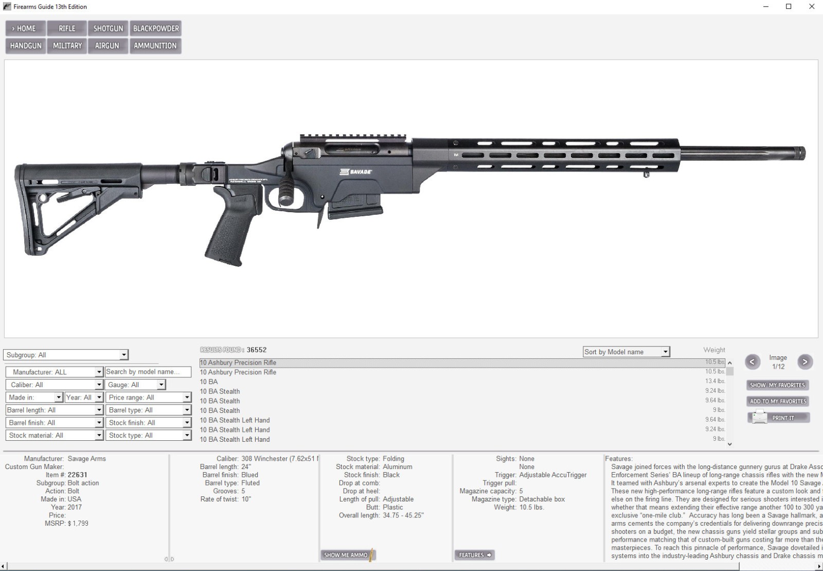 Firearms Guide 16th PRO Edition Flash Drive & Online Combo (MSRP $240)