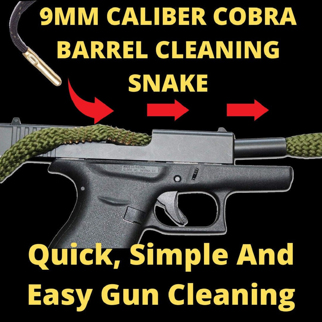 9MM Pistol Cleaning Kit - Fast Free Shipping