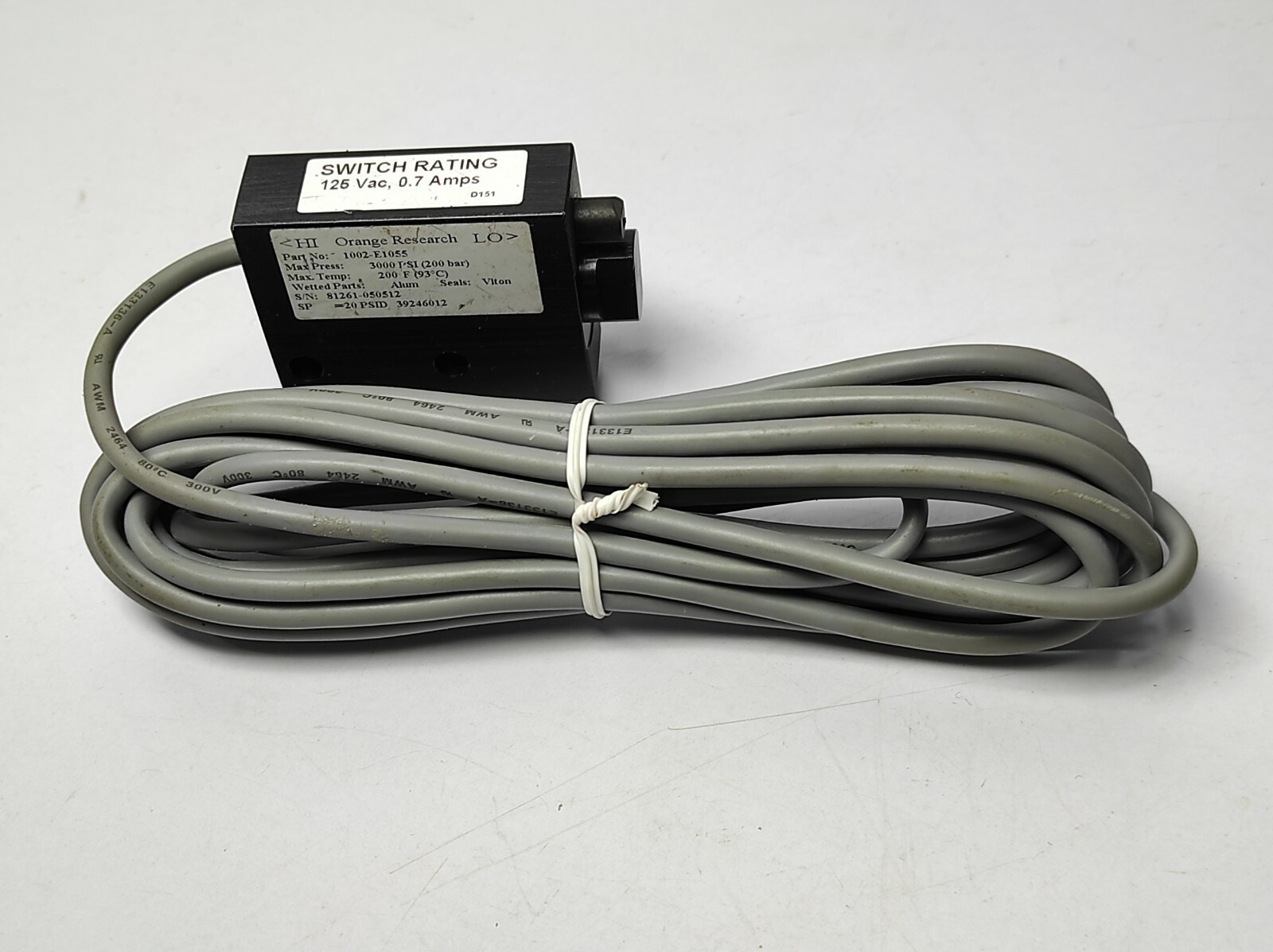 INGERSOLL RAND 39158233 SWITCH