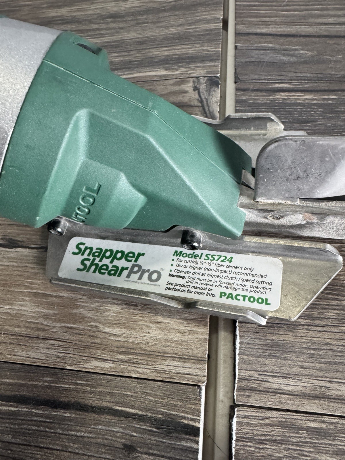 Snapper Shear Pro SS724 Pactool Hardie Backer Cutter