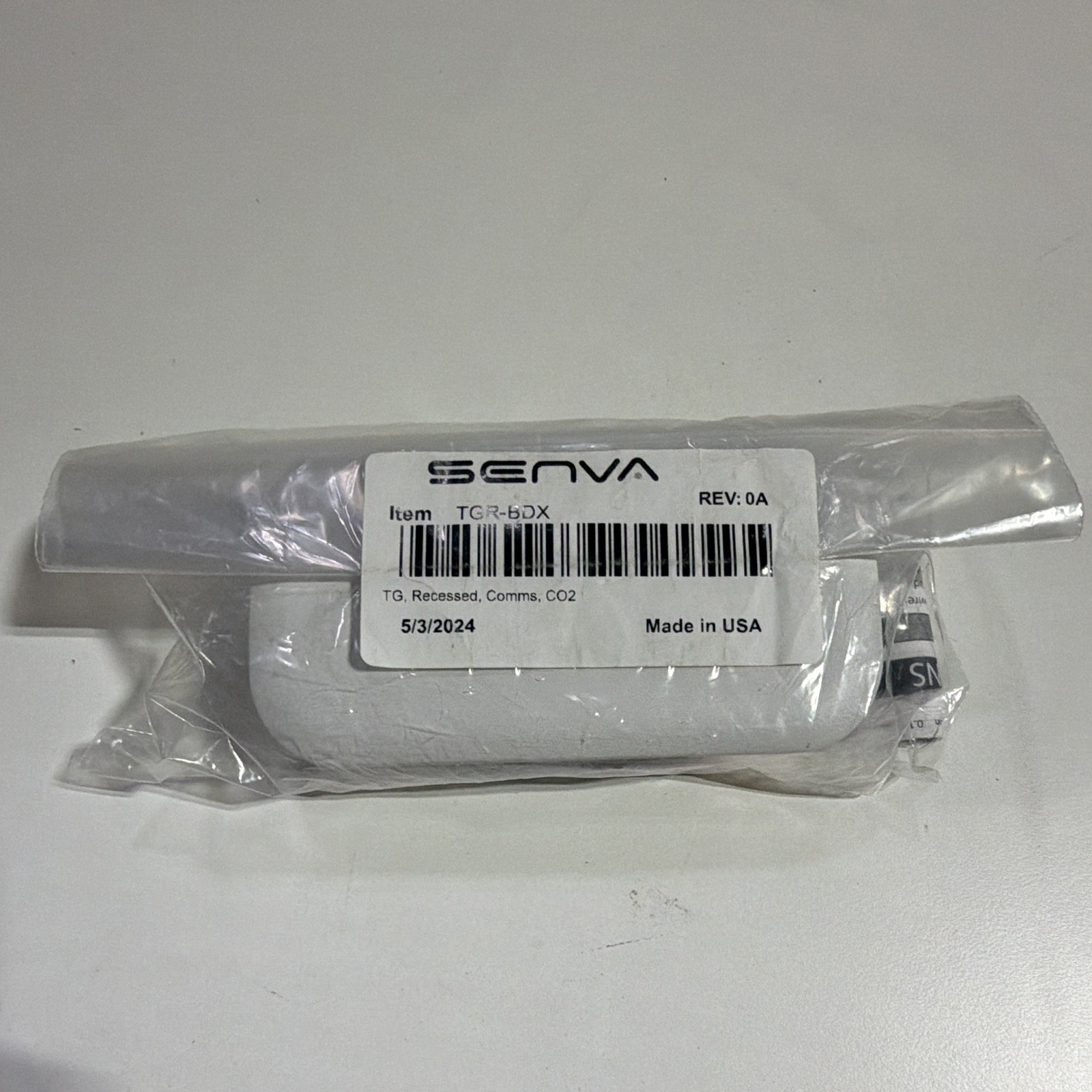 Senva TG Series TGR-BDX CO2 Toxic Gas Sensor, Recessed, BACnet/Modbus #61/2