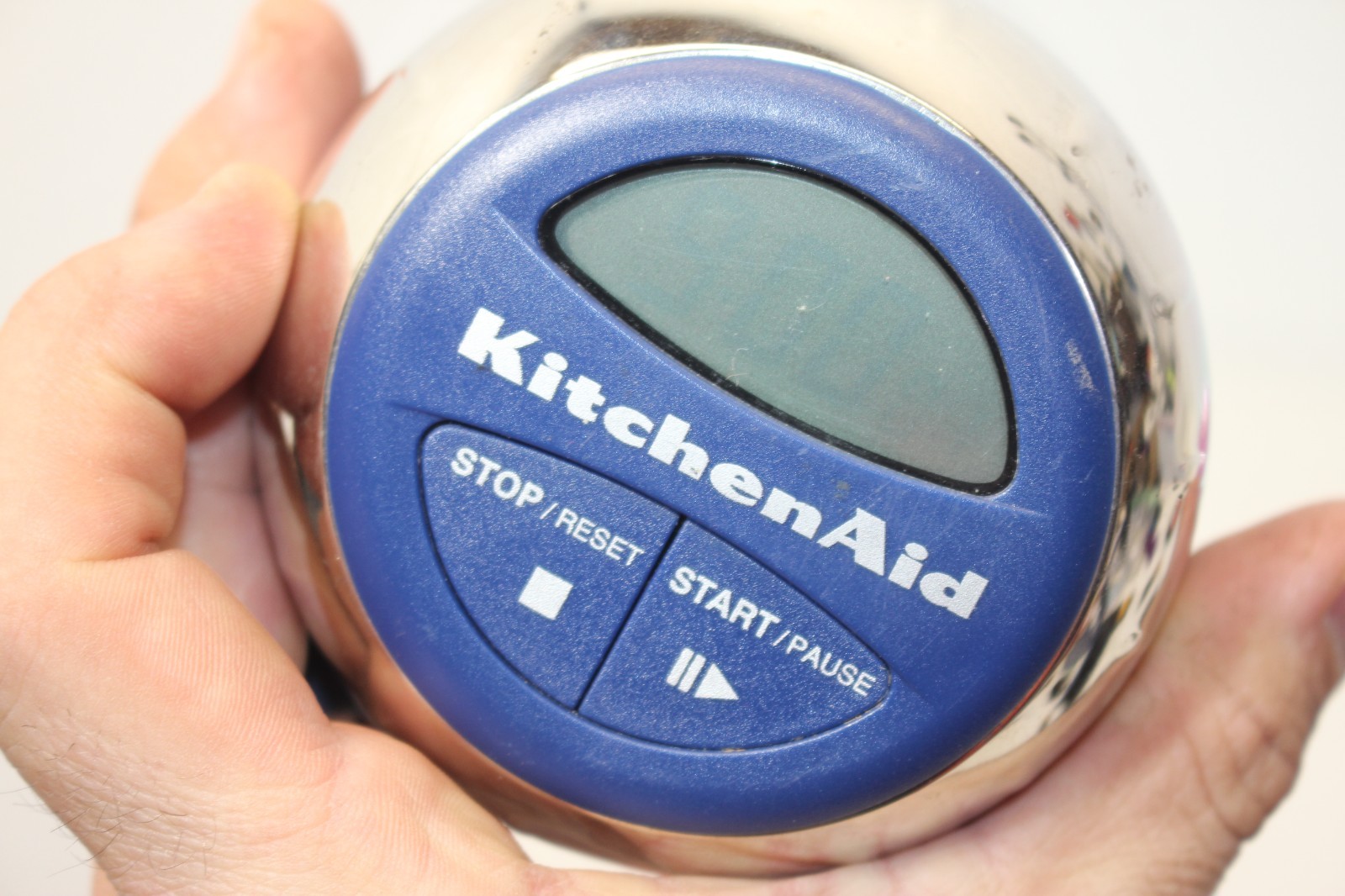 KitchenAid Digital Kitchen Timer Easy to Read Series Blue/Chrome WORKS 2 buttons