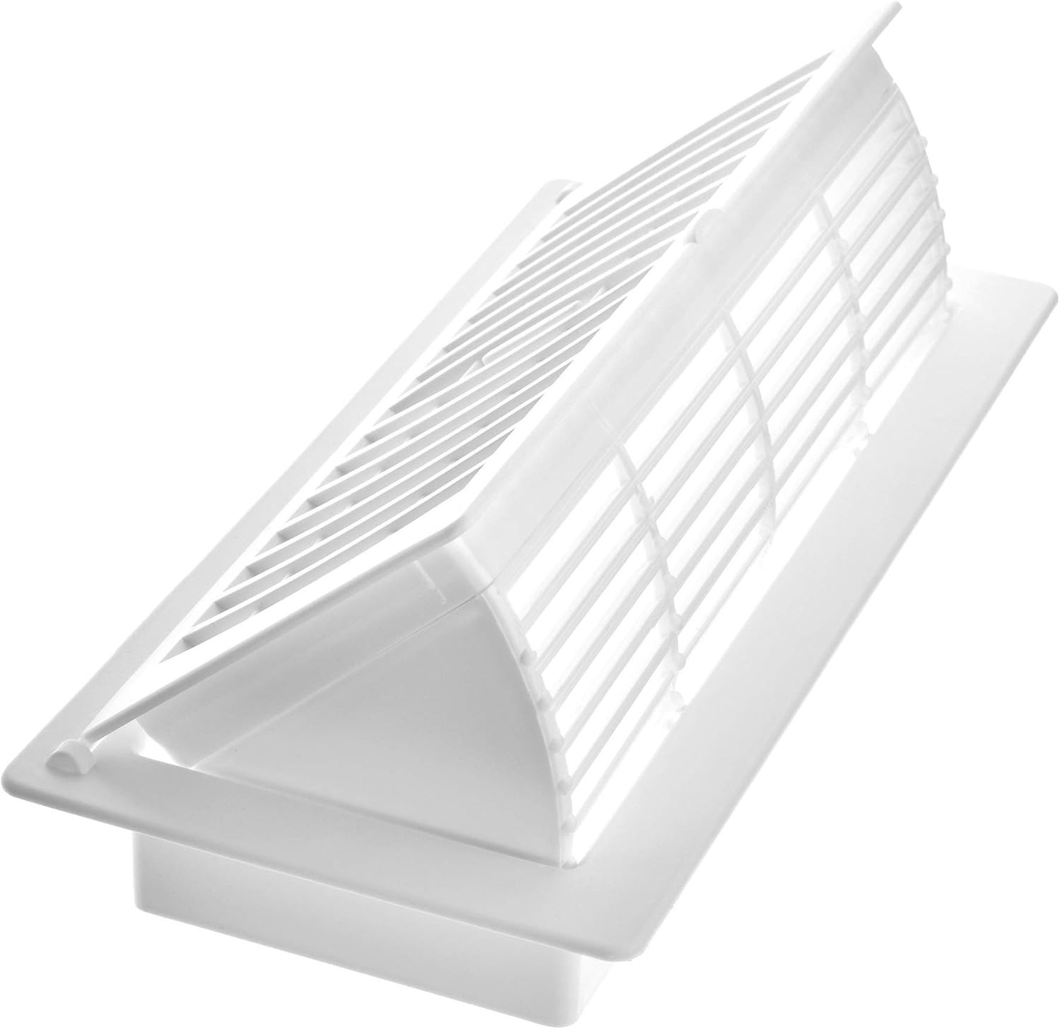 Pop-Up Floor Register, 4 x 10-Inch, White
