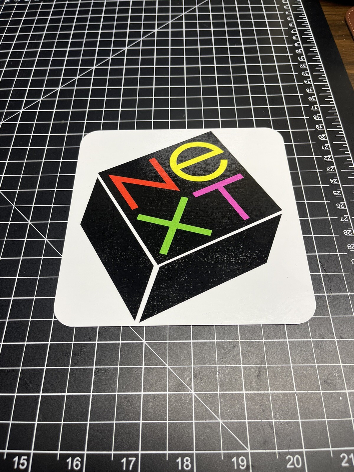 Next Computer Aluminum sign Next Logo Steve Jobs