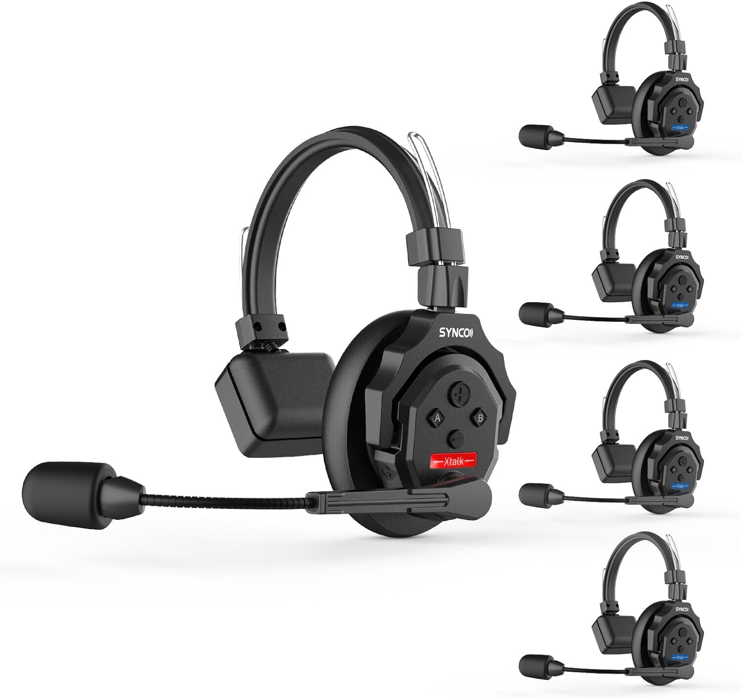 SYNCO XTALK X5 Wireless Intercom Headset System 2.4GHz Full Duplex 350M/1148FT